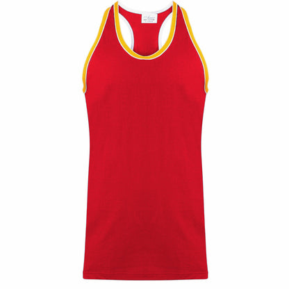 Men’S Sleeveless Muscle Vest Racer Back Gym Tank Top Summer Holiday Big Size 5XL
