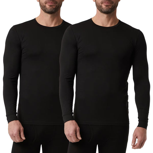 Men'S Long Sleeve Heat T-Shirt, 2 Pack